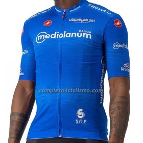 Maglia 2022 Giro d`Italia Maglia Azzurra Manica Corta